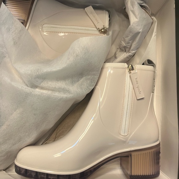 Kate Spade puddle rubber boots size 6 - Picture 3 of 3